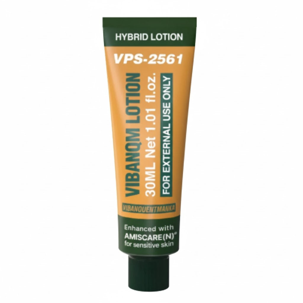 VIBANQM LOTION Hybrid Lotion for sensitive skin, 30ml tube.